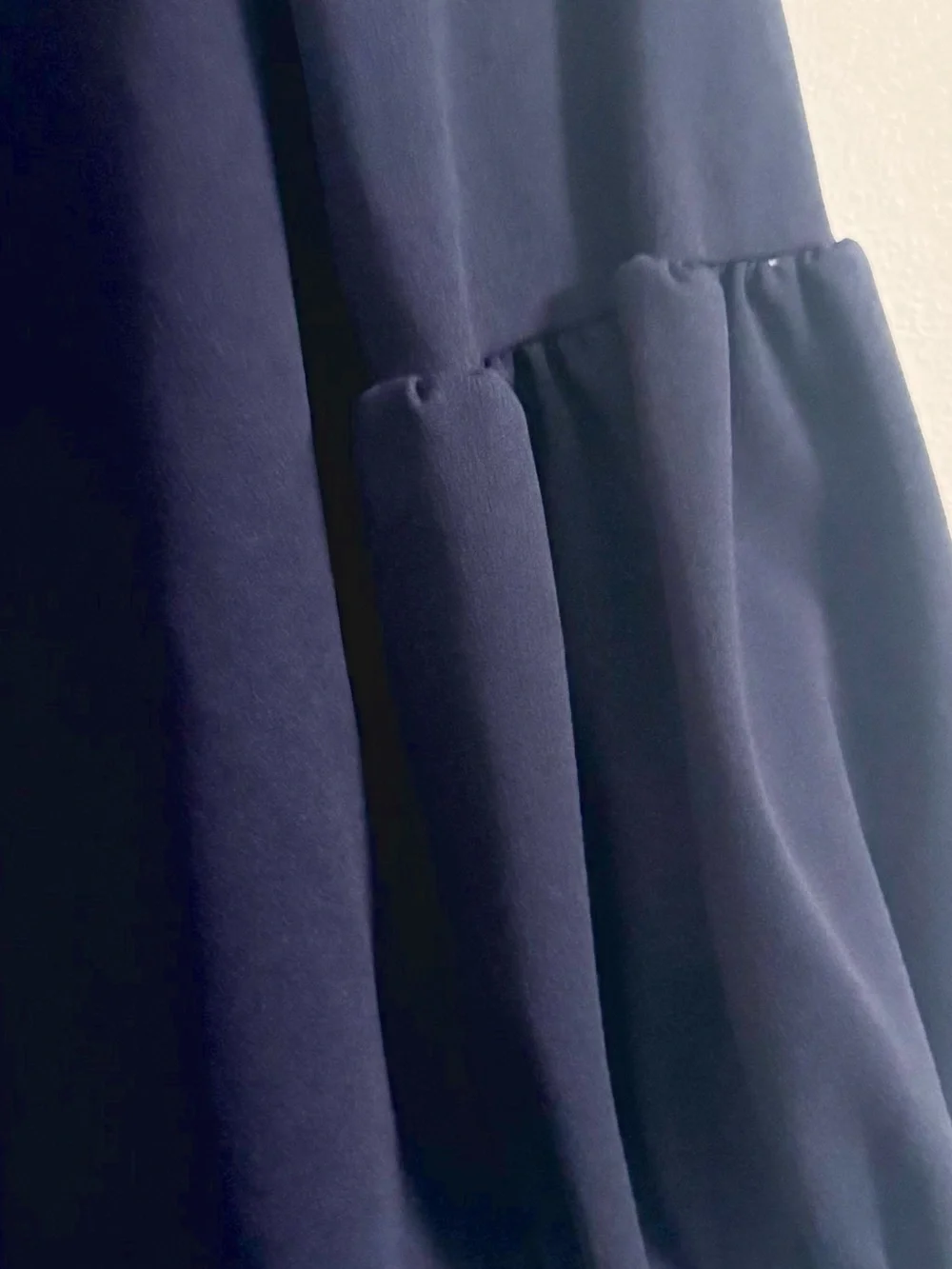 Standards & Practices Women's Navy Balloon Sleeve Midi Dress Plus Size 1X - Picture 4 of 7